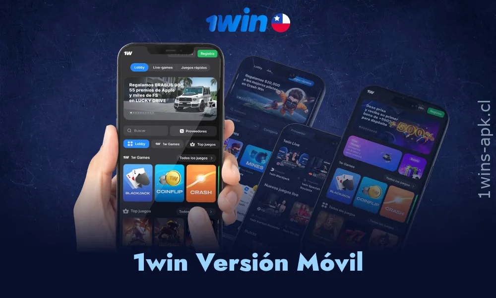 La versión para móviles de 1win resulta práctica al no necesitar instalación