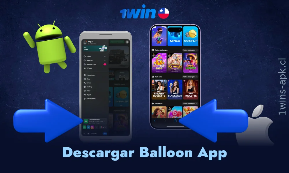 Los jugadores de Chile pueden descargar la aplicación Balloon para Android y iOS desde el sitio oficial de forma totalmente gratuita